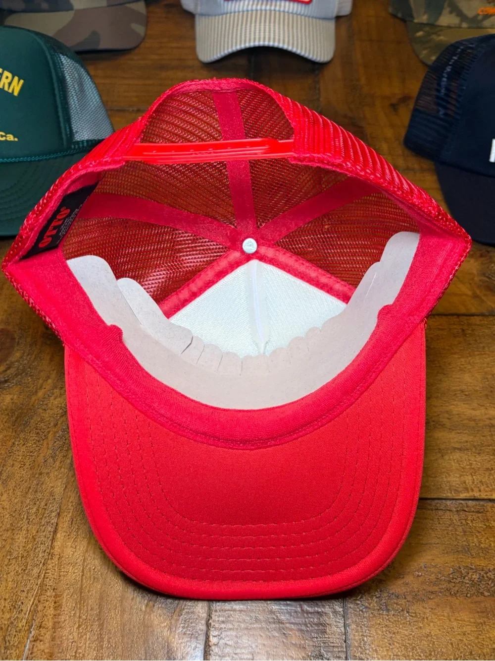 Boot Barn Red and White Trucker Hat